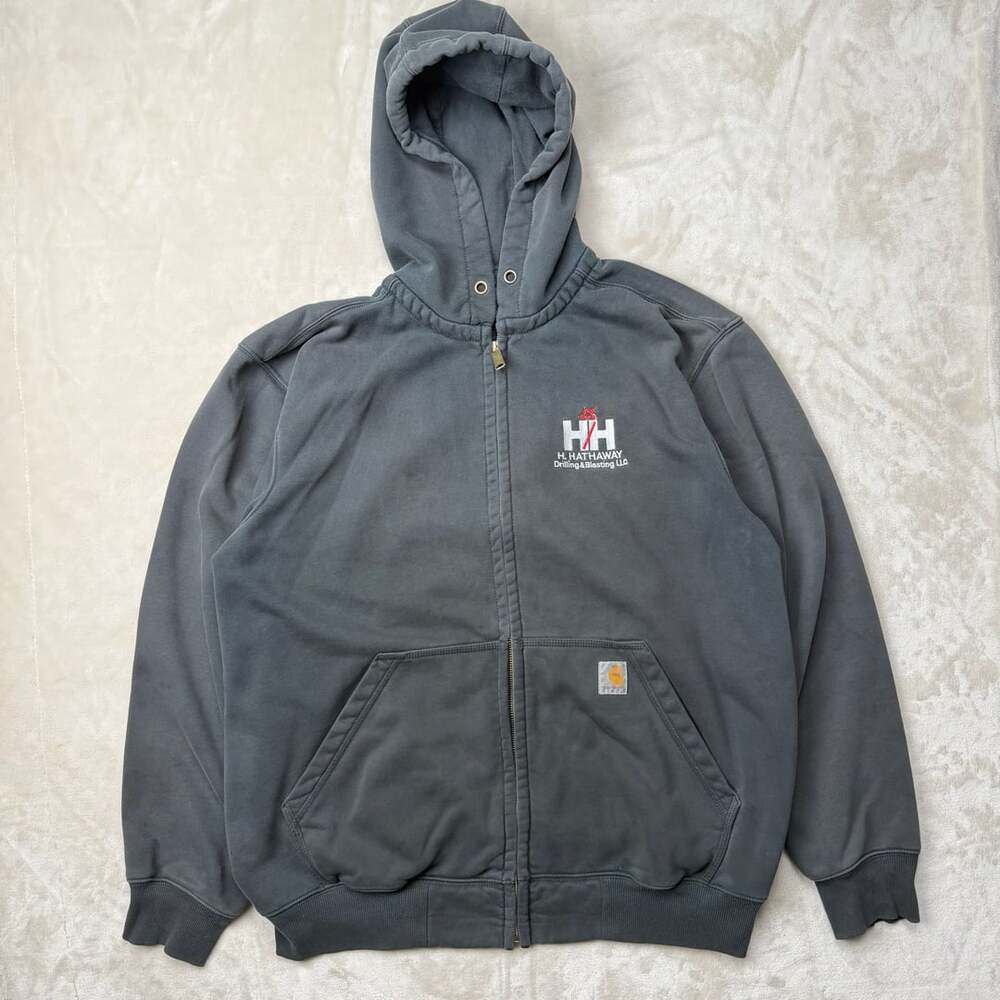 Carhartt Rain Defender Full Zip Hoodie Charcoal Gray XL